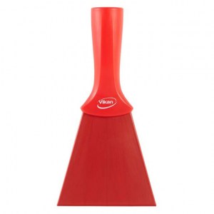 Vikan 40124 Nylon Scraper with Threaded Handle 100 mm Red